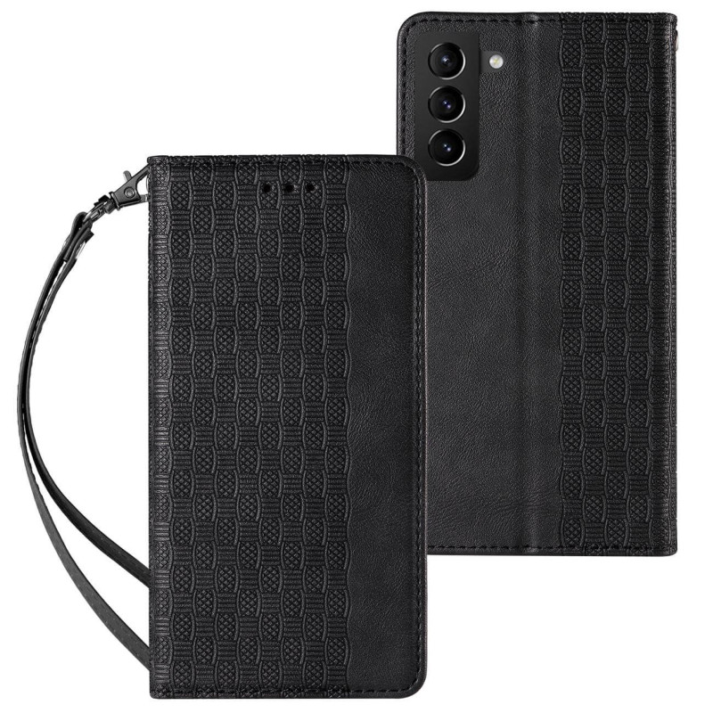 OEM Samsung Galaxy S22 Ultra Magnet Strap Θήκη Βιβλίο Stand - Black