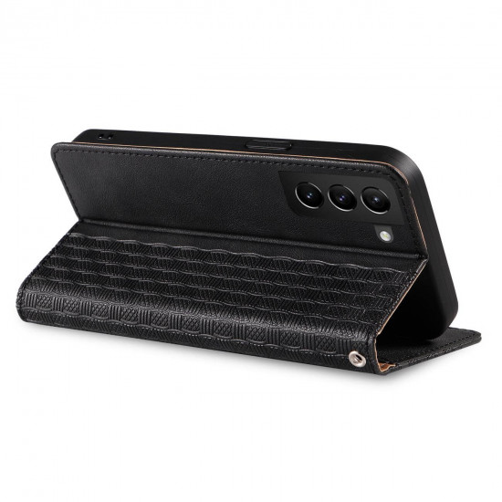OEM Samsung Galaxy S22 Ultra Magnet Strap Θήκη Βιβλίο Stand - Black