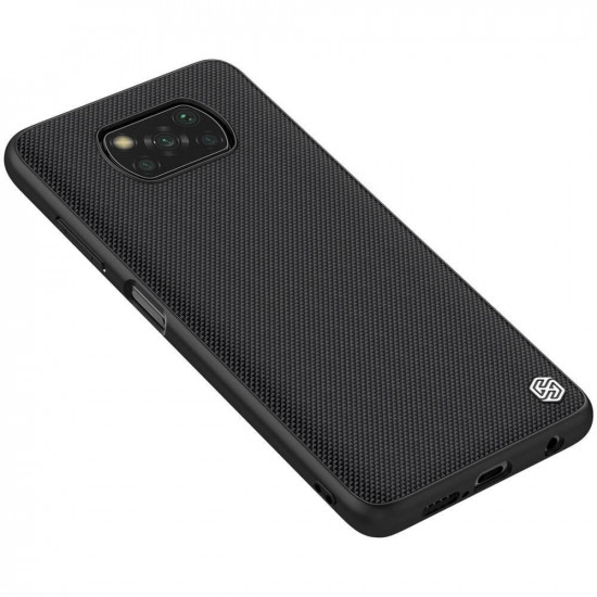 Nillkin Xiaomi Poco X3 NFC / X3 Pro Textured Case Σκληρή Θήκη με Πλαίσιο Σιλικόνης - Black