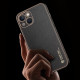 Dux Ducis Apple iPhone 13 Yolo Elegant Series Θήκη με Επένδυση Συνθετικού Δέρματος - Black
