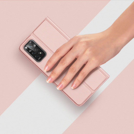 Dux Ducis Xiaomi Redmi Note 11 Pro / 11 Pro 5G Flip Stand Case Θήκη Βιβλίο - Pink