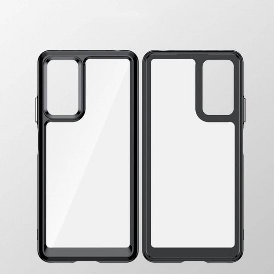 OEM Xiaomi Redmi Note 11 Pro / Note 11 Pro 5G Outer Space Σκληρή Θήκη με Πλαίσιο Σιλικόνης - Black