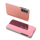 OEM Samsung Galaxy S22 Plus Clear View Θήκη Βιβλίο - Pink