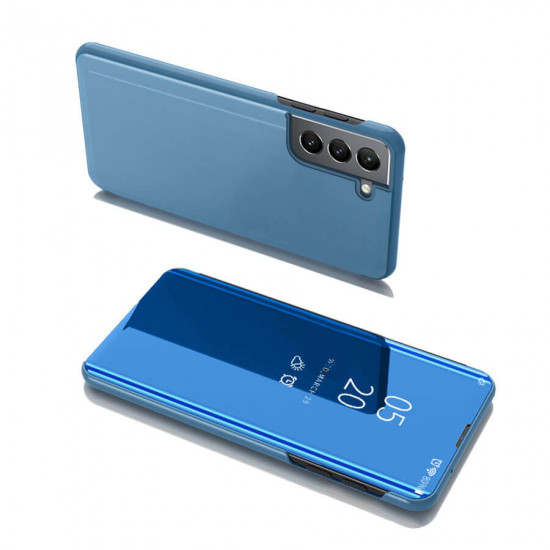 OEM Samsung Galaxy S22 Plus Clear View Θήκη Βιβλίο - Blue
