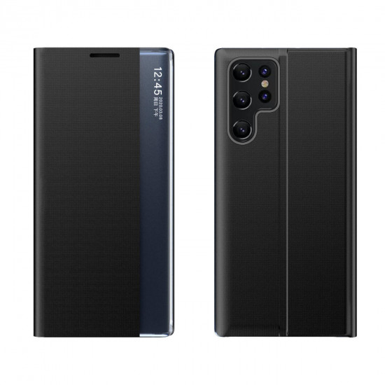 OEM Samsung Galaxy S22 Ultra Sleep Case Θήκη Βιβλίο - Black