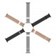Dux Ducis Λουράκι Apple Watch 2 / 3 / 4 / 5 / 6 / 7 / 8 / 9 / SE / ULTRA / ULTRA 2 - 42 / 44 / 45 / 49 mm Magnetic Strap Milanese Version Μαγνητικό από Ανοξείδωτο Ατσάλι - Silver