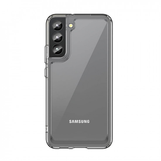 OEM Samsung Galaxy S22 Outer Space Σκληρή Θήκη με Πλαίσιο Σιλικόνης - Διάφανη