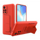 Wozinsky Xiaomi Redmi 10 Kickstand Case - Θήκη Σιλικόνης με Finger Holder και Stand - Red