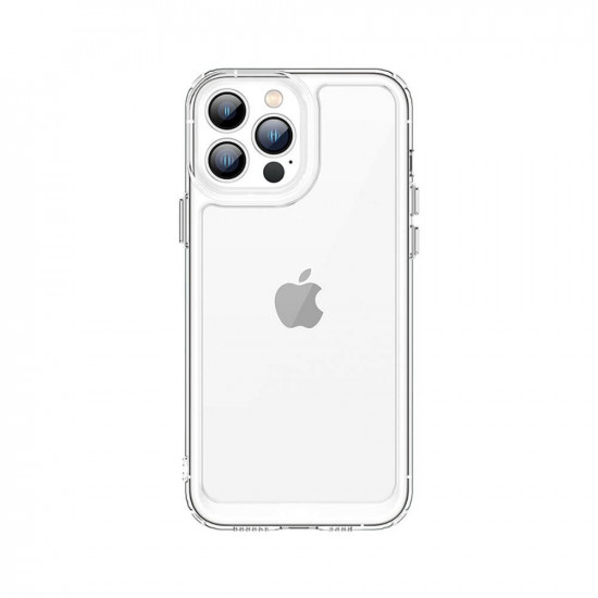 OEM iPhone 13 Pro Max Outer Space Σκληρή Θήκη με Πλαίσιο Σιλικόνης - Διάφανη