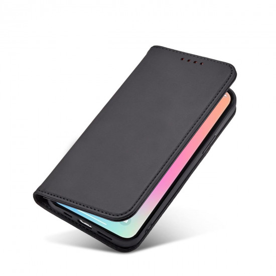 OEM Samsung Galaxy S22 Ultra Magnet Card Wallet Case Θήκη Πορτοφόλι Stand - Black