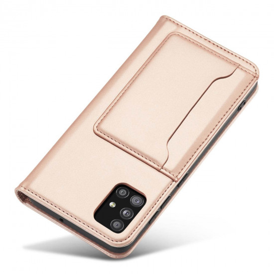 OEM Xiaomi Redmi Note 11 Pro / Note 11 Pro 5G Magnet Card Wallet Case Θήκη Πορτοφόλι Stand - Pink