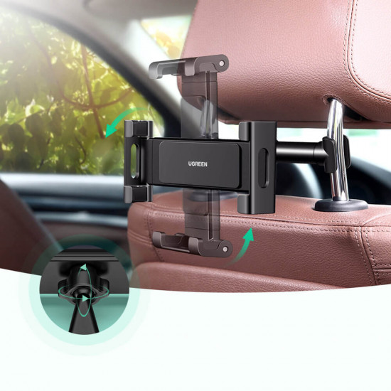 Ugreen LP160 Car Headrest Mount Universal Βάση Αυτοκινήτου για τα Πίσω Καθίσματα - Black