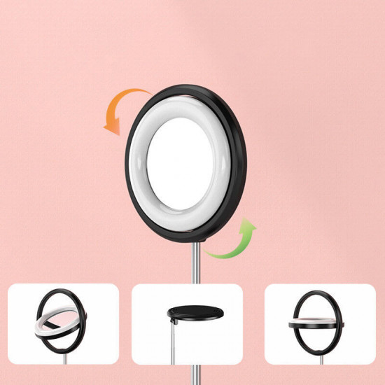 OEM Βάση Κινητού με Selfie Ring Light με Φωτισμό LED - White - 1TMJ