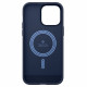 Caseology iPhone 14 Pro Max Parallax Mag Θήκη Σιλικόνης με Σκληρό Πλαίσιο και MagSafe - Midnight Blue