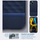 Caseology iPhone 14 Plus / iPhone 15 Plus Parallax Mag Θήκη Σιλικόνης με Σκληρό Πλαίσιο και MagSafe - Midnight Blue