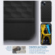 Caseology iPhone 14 Parallax Mag Θήκη Σιλικόνης με Σκληρό Πλαίσιο και MagSafe - Matte Black
