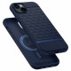 Caseology iPhone 14 Parallax Mag Θήκη Σιλικόνης με Σκληρό Πλαίσιο και MagSafe - Midnight Blue