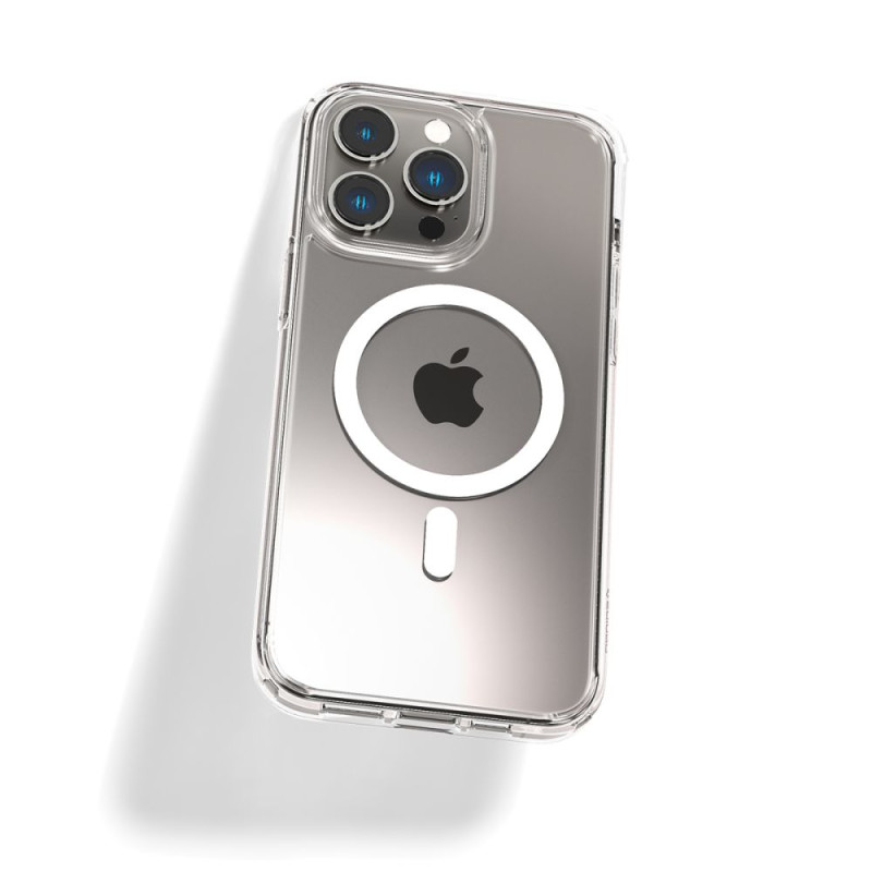 Spigen iPhone 14 Pro Max Ultra Hybrid Mag Σκληρή Θήκη με Πλαίσιο Σιλικόνης Και MagSafe - White / Διάφανη Spigen iPhone 14 Pro Max Ultra Hybrid Mag Σκληρή Θήκη με Πλαίσιο Σιλικόνης Και MagSafe - White / Διάφανη