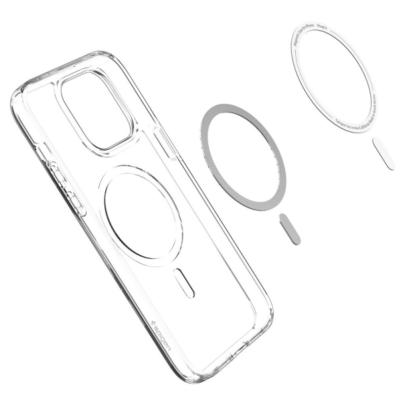 Spigen iPhone 14 Pro Max Ultra Hybrid Mag Σκληρή Θήκη με Πλαίσιο Σιλικόνης Και MagSafe - White / Διάφανη Spigen iPhone 14 Pro Max Ultra Hybrid Mag Σκληρή Θήκη με Πλαίσιο Σιλικόνης Και MagSafe - White / Διάφανη
