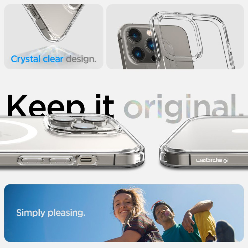 Spigen iPhone 14 Pro Max Ultra Hybrid Mag Σκληρή Θήκη με Πλαίσιο Σιλικόνης Και MagSafe - White / Διάφανη Spigen iPhone 14 Pro Max Ultra Hybrid Mag Σκληρή Θήκη με Πλαίσιο Σιλικόνης Και MagSafe - White / Διάφανη