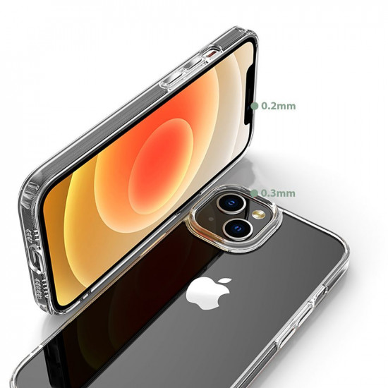 Tech-Protect iPhone 14 Pro Flexair Hybrid Σκληρή Θήκη με Πλαίσιο Σιλικόνης - Διάφανη