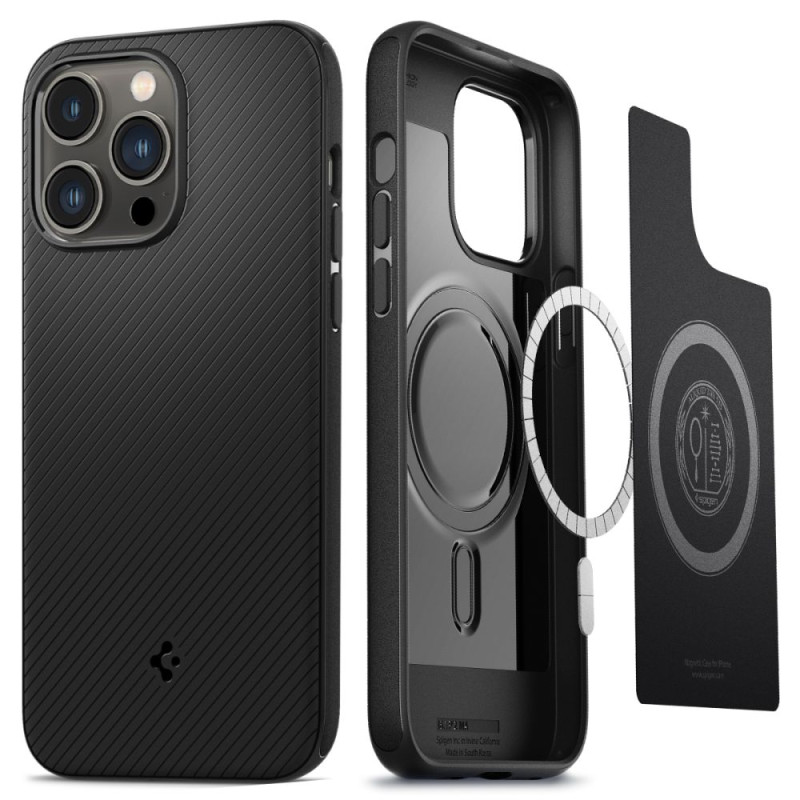 Spigen iPhone 14 Pro Max Mag Armor Σκληρή Θήκη Aramid Fiber με MagSafe - Matte Black