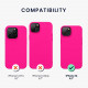 KW iPhone 14 Θήκη Σιλικόνης TPU - Neon Pink - 59071.77