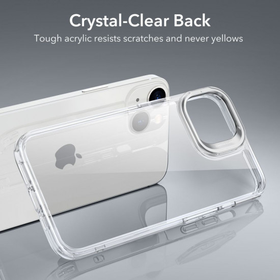 ESR iPhone 14 Plus / iPhone 15 Plus Classic Kickstand Σκληρή Θήκη με Πλαίσιο Σιλικόνης και Stand - Διάφανη