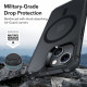 ESR iPhone 14 Pro Max Air Armor Halolock Σκληρή Θήκη με Πλαίσιο Σιλικόνης και MagSafe - Frosted Black