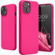 KW iPhone 14 Θήκη Σιλικόνης Rubberized TPU - Neon Pink - 59079.77