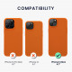 KW iPhone 14 Plus Λεπτή Θήκη Σιλικόνης TPU - Neon Orange - 59076.69