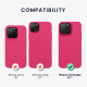 KW iPhone 14 Pro Max Λεπτή Θήκη Σιλικόνης TPU - Neon Pink - 59078.77