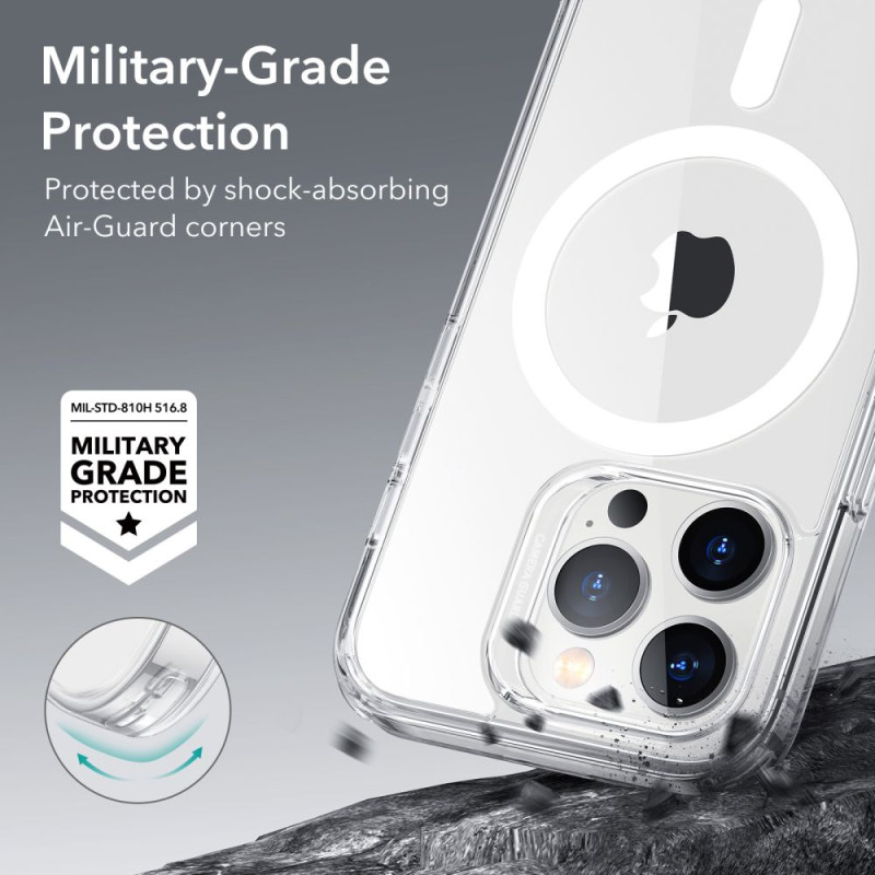 ESR iPhone 14 Pro Max Classic Hybrid Halolock Σκληρή Θήκη με Πλαίσιο Σιλικόνης και MagSafe - Διάφανη ESR iPhone 14 Pro Max Classic Hybrid Halolock Σκληρή Θήκη με Πλαίσιο Σιλικόνης και MagSafe - Διάφανη
