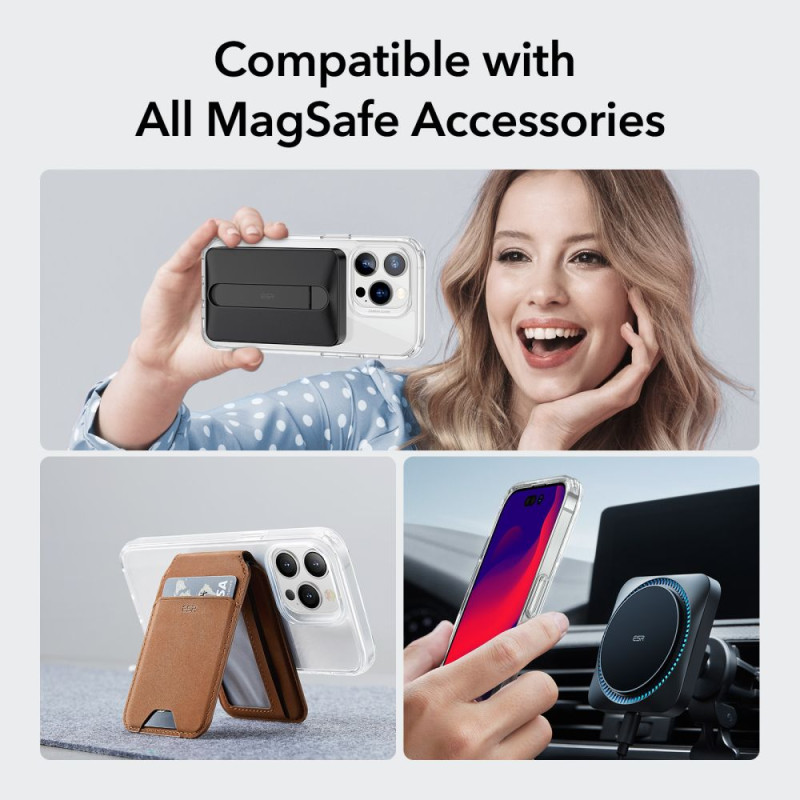 ESR iPhone 14 Pro Max Classic Hybrid Halolock Σκληρή Θήκη με Πλαίσιο Σιλικόνης και MagSafe - Διάφανη ESR iPhone 14 Pro Max Classic Hybrid Halolock Σκληρή Θήκη με Πλαίσιο Σιλικόνης και MagSafe - Διάφανη
