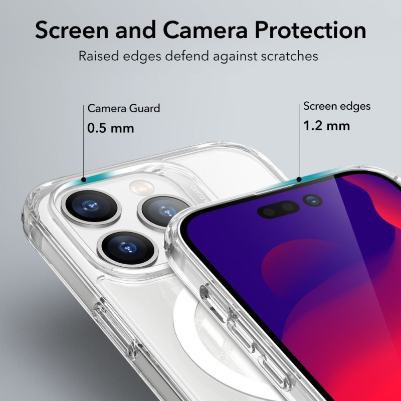 ESR iPhone 14 Pro Max Classic Hybrid Halolock Σκληρή Θήκη με Πλαίσιο Σιλικόνης και MagSafe - Διάφανη ESR iPhone 14 Pro Max Classic Hybrid Halolock Σκληρή Θήκη με Πλαίσιο Σιλικόνης και MagSafe - Διάφανη