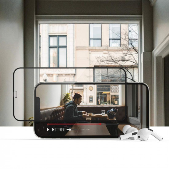 Hofi iPhone 14 Pro Max Glass + 0.3mm 2.5D 9H Full Screen Tempered Glass Αντιχαρακτικό Γυαλί Οθόνης - Black