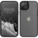 KW iPhone 14 Σκληρή Θήκη με Πλαίσιο Σιλικόνης - Black / Matte Διάφανη - 59089.01