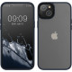 KW iPhone 14 Σκληρή Θήκη με Πλαίσιο Σιλικόνης - Dark Blue / Matte Διάφανη - 59089.17