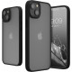 KW iPhone 14 Plus Σκληρή Θήκη με Πλαίσιο Σιλικόνης - Black / Matte Διάφανη - 59090.01