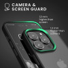 KW iPhone 14 Pro Max Σκληρή Θήκη με Πλαίσιο Σιλικόνης - Black / Matte Διάφανη - 59092.01