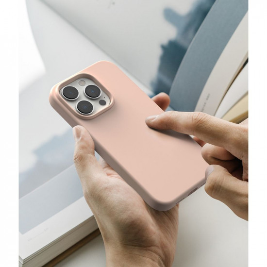 Ringke iPhone 14 Pro Silicone Case Θήκη Σιλικόνης - Pink Sand