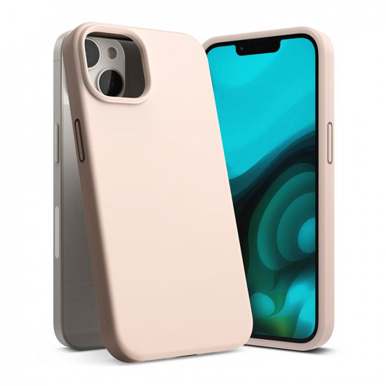 Ringke iPhone 14 Plus / iPhone 15 Plus Silicone Case Θήκη Σιλικόνης - Pink Sand