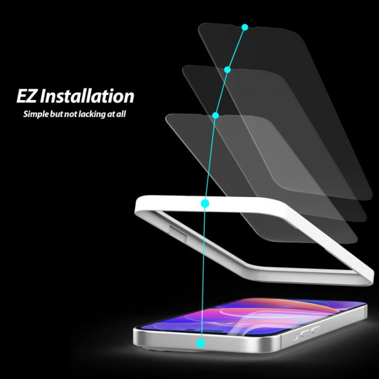 Whitestone iPhone 13 Pro Max / iPhone 14 Plus / iPhone 15 Plus EZ Glass 2.5D 9H Tempered Glass Αντιχαρακτικό Γυαλί Οθόνης - 3 Τεμάχια - Clear