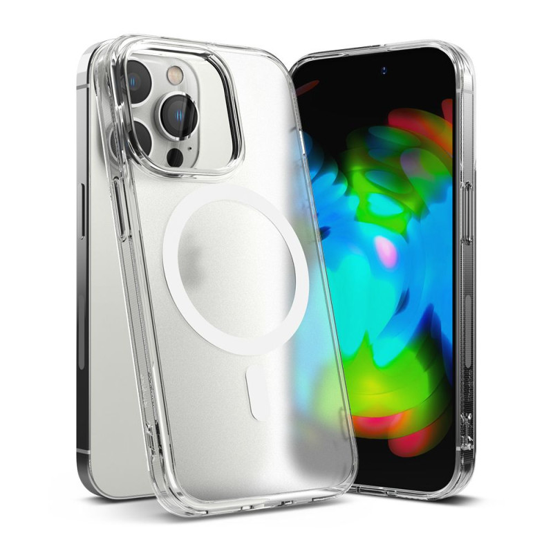 Ringke iPhone 14 Pro Fusion Σκληρή Θήκη με Πλαίσιο Σιλικόνης και MagSafe - Matte Clear