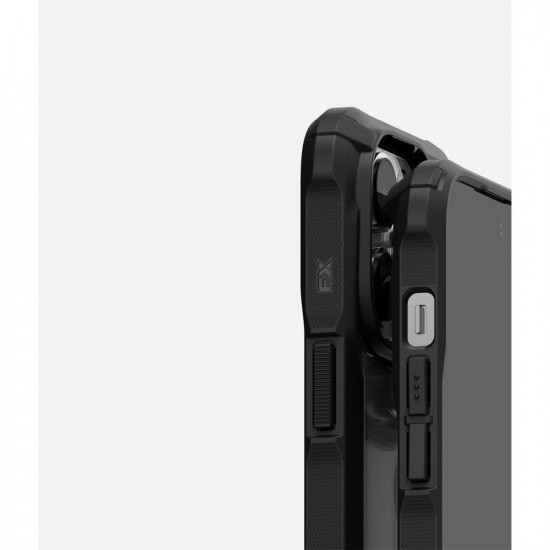 Ringke iPhone 14 Pro Fusion X Σκληρή Θήκη με Πλαίσιο Σιλικόνης - Black - Διάφανη