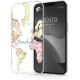 KW iPhone 14 Plus Σκληρή Θήκη με Πλαίσιο Σιλικόνης - Design Travel - Διάφανη - Black / Multicolor - 59137.01