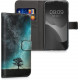 KW iPhone 14 Plus Θήκη Πορτοφόλι Stand - Design Cosmic Nature - Blue / Grey / Black - 59209.01