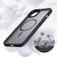 Tech-Protect iPhone 14 MagMat Σκληρή Θήκη με Πλαίσιο Σιλικόνης και MagSafe - Matte Black / Διάφανη