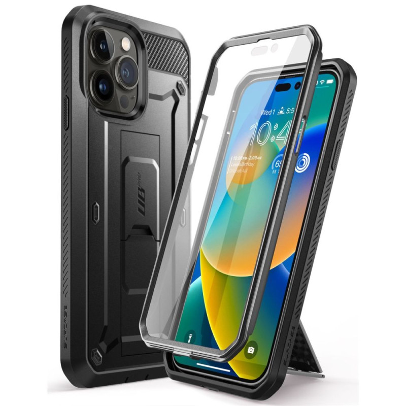 Supcase iPhone 14 Pro Max Unicorn Beetle Pro Σκληρή Θήκη με Προστασία Οθόνης και Stand - Black Supcase iPhone 14 Pro Max Unicorn Beetle Pro Σκληρή Θήκη με Προστασία Οθόνης και Stand - Black