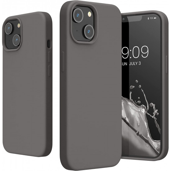 KW iPhone 14 Θήκη Σιλικόνης TPU - Stone Dust - 59071.155